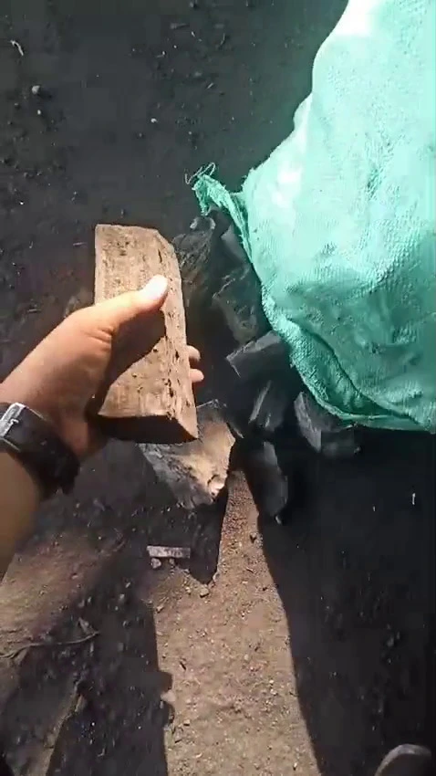 木炭块尺寸与外观实拍